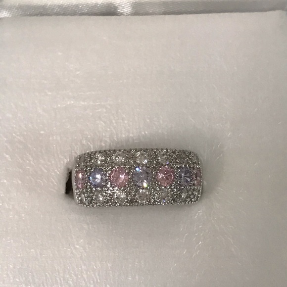 Amethyst and pink sapphire sterling silver - Picture 6 of 8